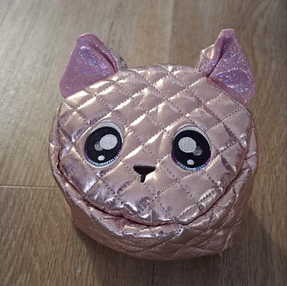 NA! NA! NA! Suprise Holographic Pink Cat Face Mini Doll Keepsake Bag